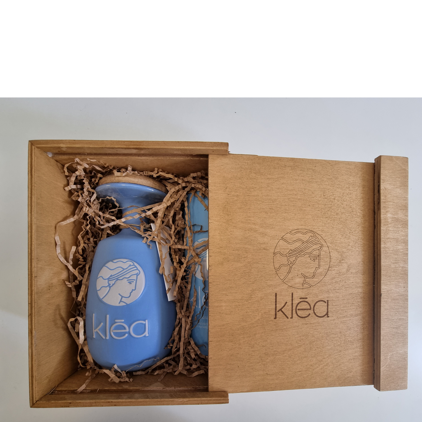 KLEA Grekisk Olivolja Galani Presentbox i Trä