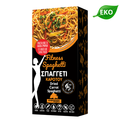 BIOAGROS Fitness Pasta Ekologisk Torkad Morotsspaghetti av Konjacmjöl 80 g