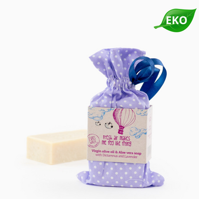 Ekologisk Handgjord Grekisk Olivtvål med Aloe Vera, Dictamus, Salvia & Lavender