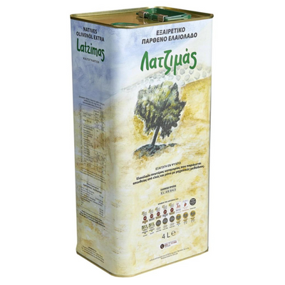 LATZIMAS Grekisk Extra Jungfru Olivolja 4 Liter