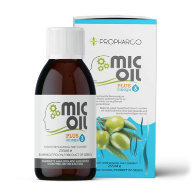 MICOIL PLUS Omega-3 Extra Virgin Olivolja med Hög Fenolhalt 255 ml