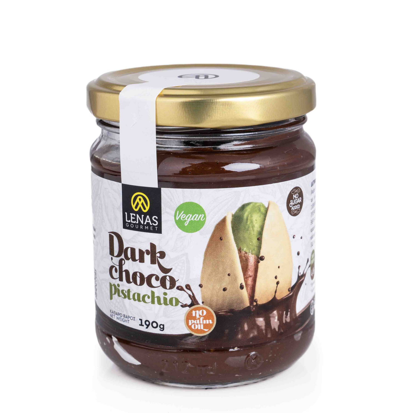 LENAS GOURMET Mörk Choklad & Pistagesmör utan tillsatt socker 190g