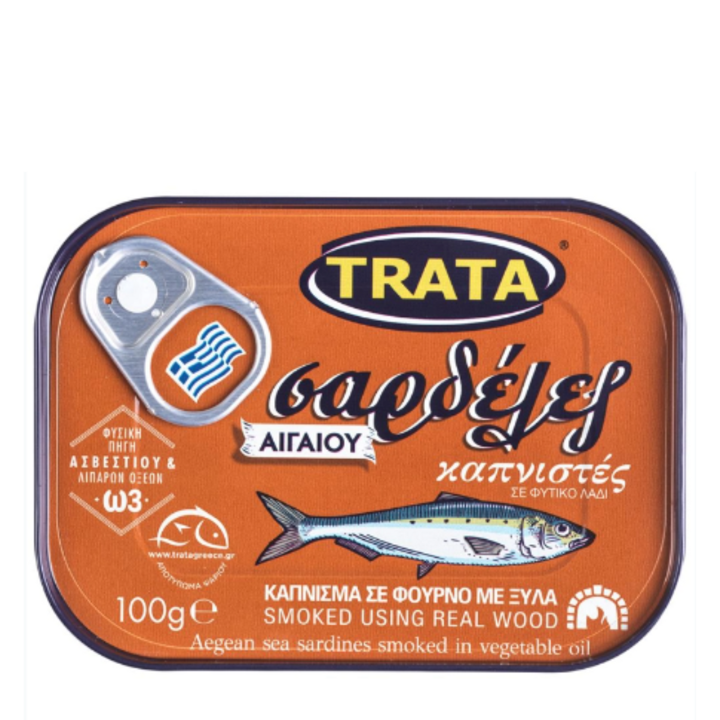 TRATA Grekiska Rökta Sardiner 100 g