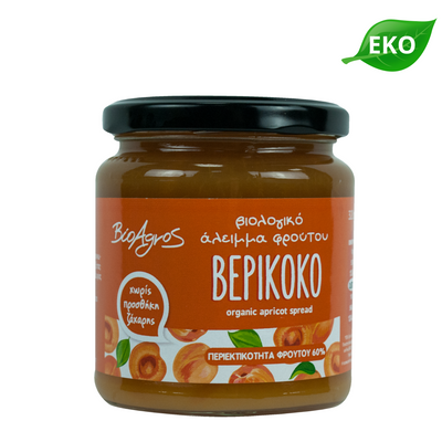 BIOAGROS Ekologisk Marmelad Aprikos utan tillsatt socker 320g