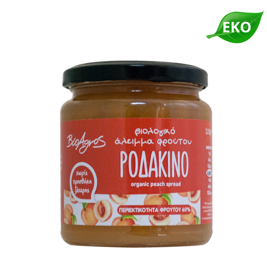 BIOAGROS Ekologisk Marmelad Persika utan tillsatt socker 320g