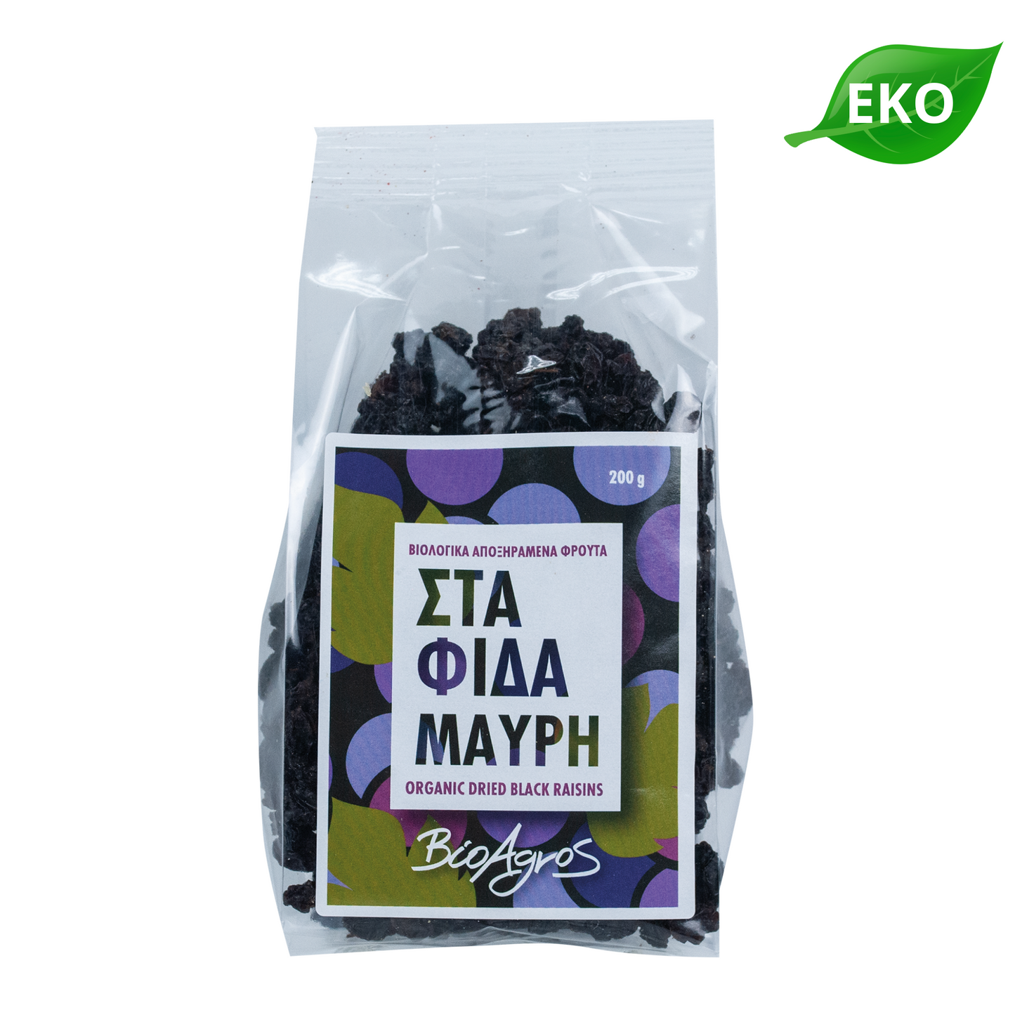 BIOAGROS Ekologiska Svarta Russin 200g