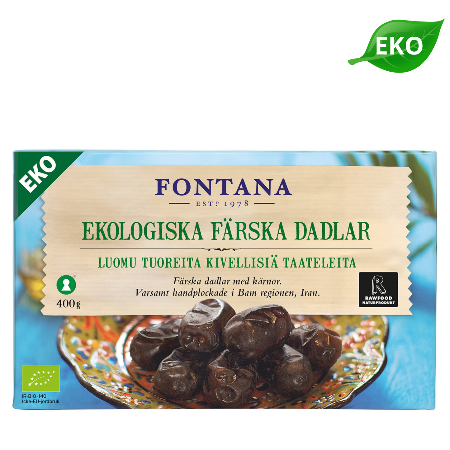 FONTANA Ekologiska Färska Dadlar 400g