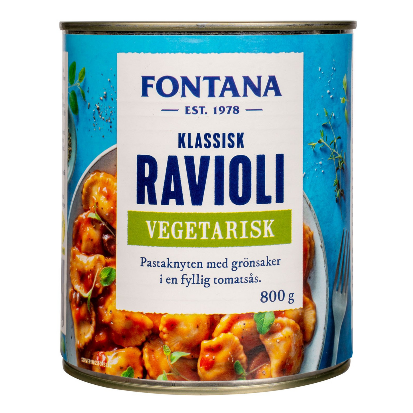 FONTANA Ravioli Vegetarisk 800g