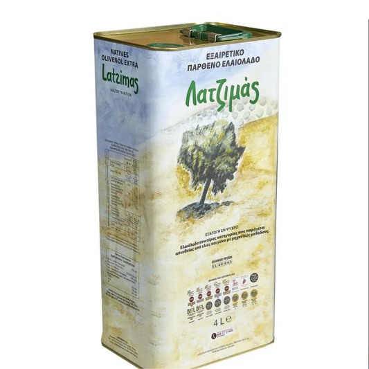 LATZIMAS Grekisk Extra Jungfru Olivolja 4 Liter