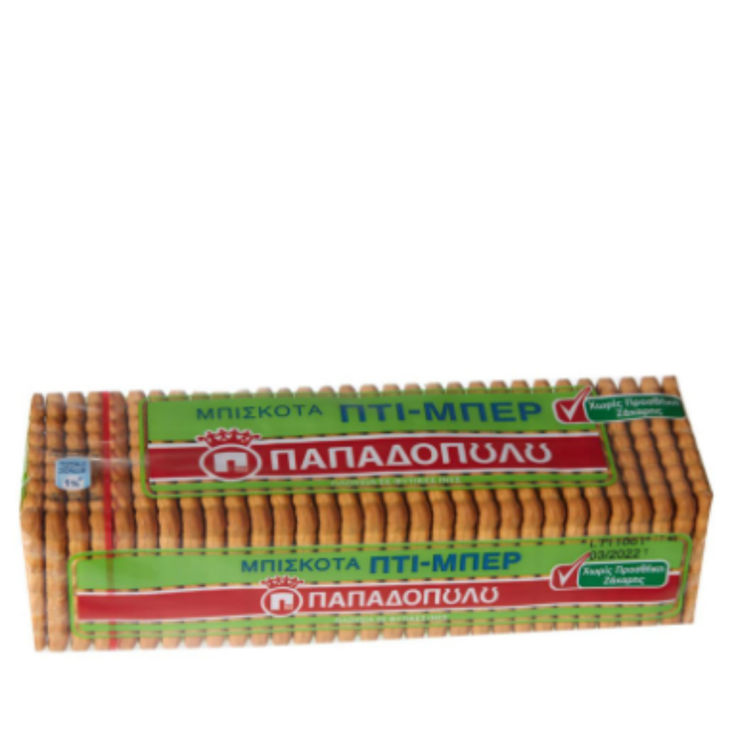 PAPADOPOULOU Petit Beurre Kex Utan Tillsatt Socker 225 g