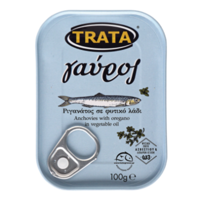 TRATA Grekisk Ansjovis med Oregano 100 g