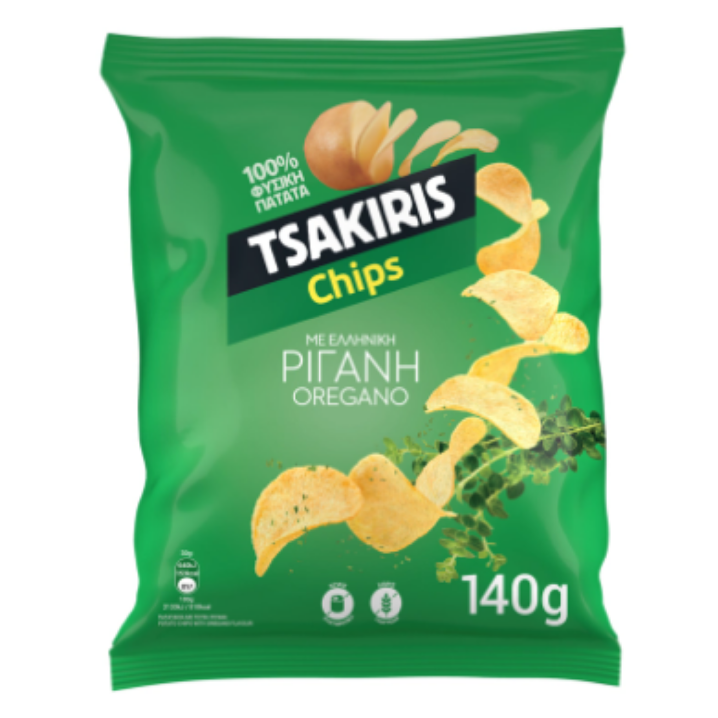 TSAKIRIS Chips Oregano 140 g