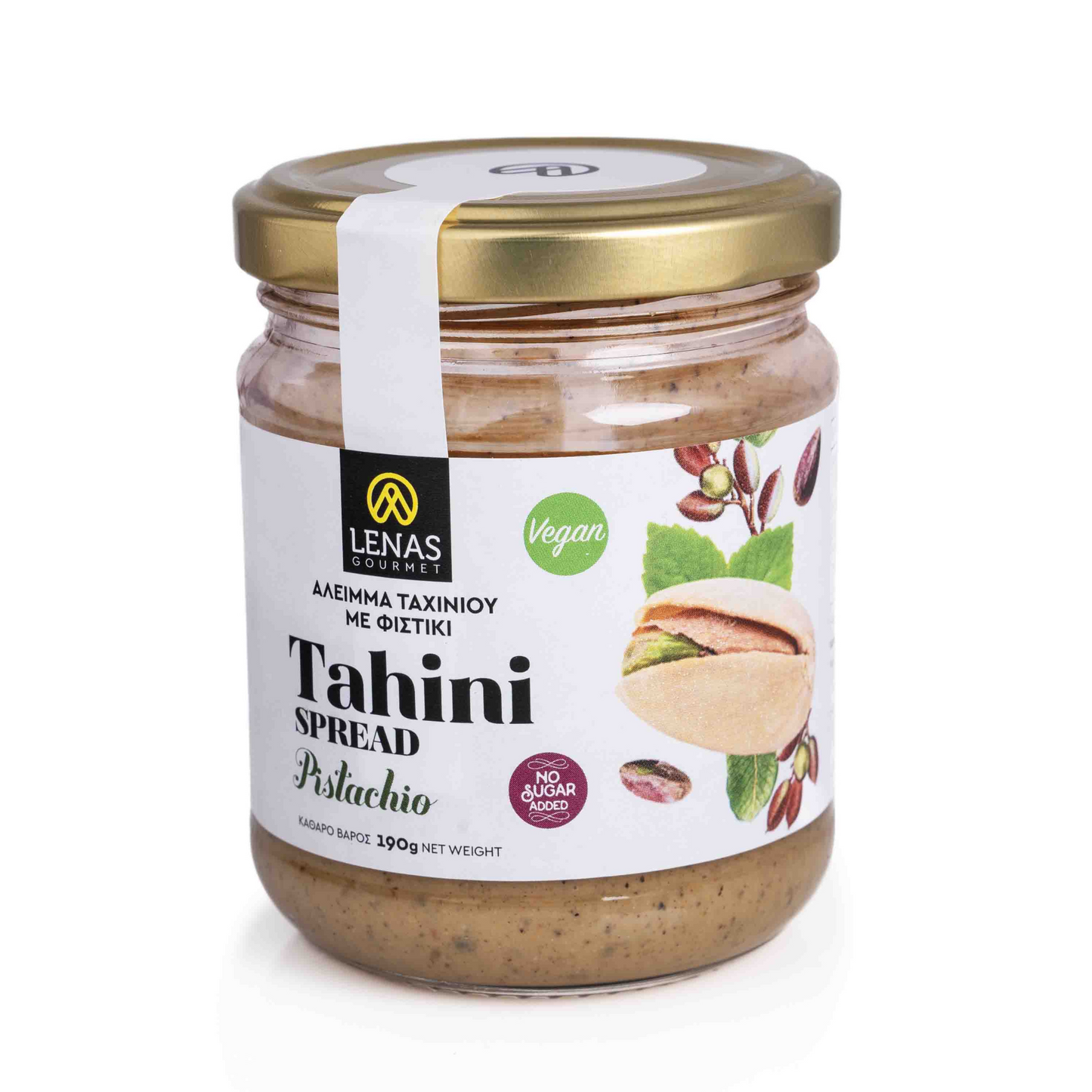 LENAS GOURMET Tahini med Pistage & Honung utan tillsatt socker 190g
